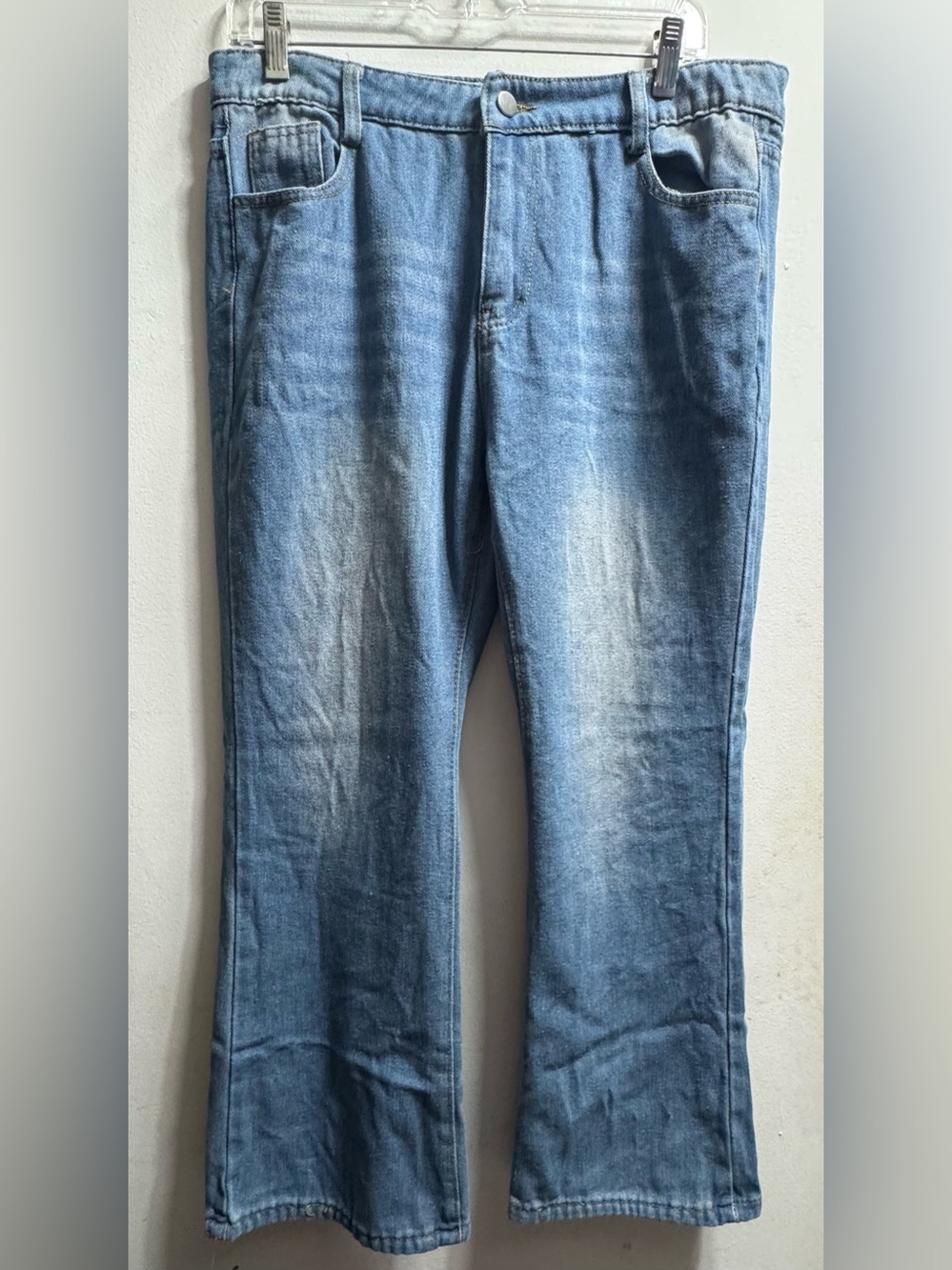 Men's Denim Blue Jeans no name brand - 34x 26